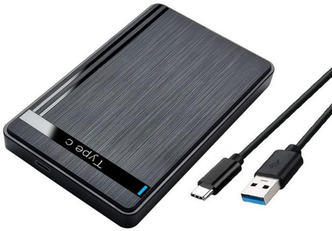 SATA 2.5인치 USB 3.1형 C SATA HDD 드라이브 케이스 HDD 하드 디스크 드라이브 HDD 인클로저, 1세트, one set