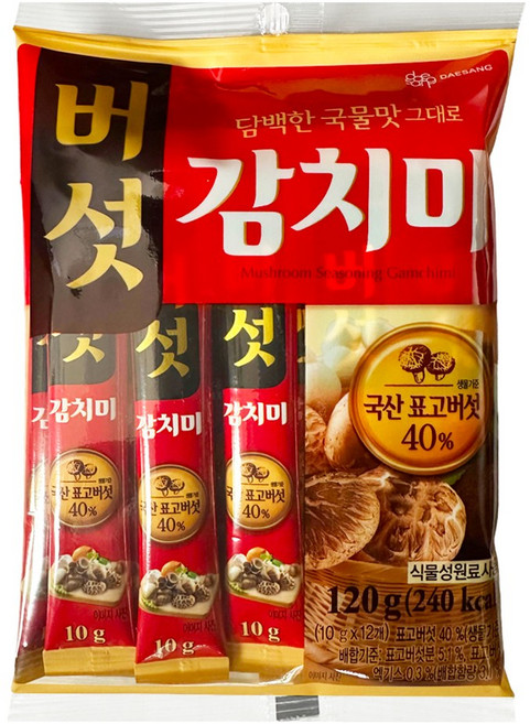 대상 버섯 감치미, 120g, 3개