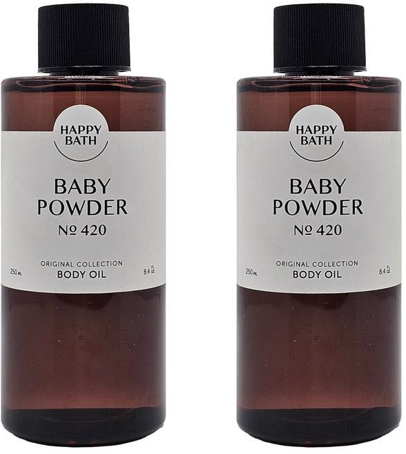 해피바스 오리지널 컬렉션 바디오일 베이비파우더, 250ml, 2개
