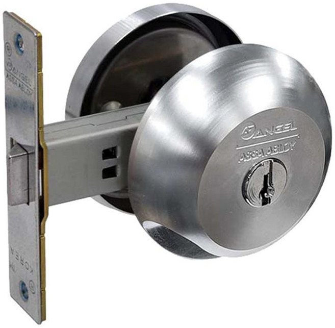 엔젤 컵핸들 방화문용 잠금장치 열쇠 철문 문고리 푸시풀 욕실문 도어락 손잡이 방문 엔젤금속 목문레버 dew+05434wL, 쿠팡 본상품선택, 1개