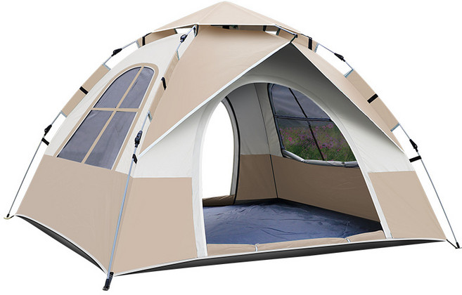 Shipshape 원터치텐트 방수 차양 캠핑 용품야외 텐트 투 도어 투 윈도우 오토 자동텐트, 2-3인용