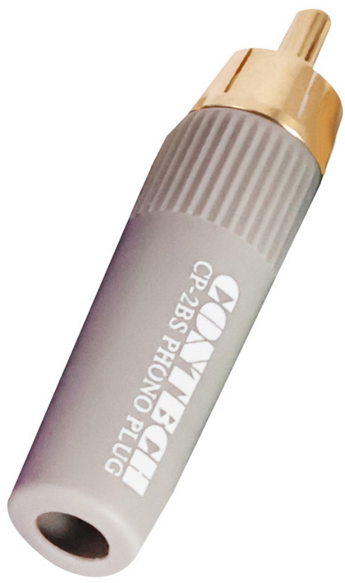 CONTECH RCA端子, 1個, 灰, 灰色