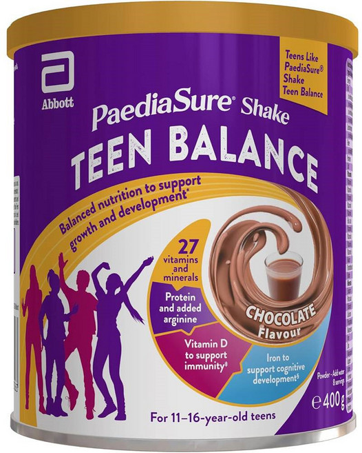 영국 페디아슈어 틴 뉴트리션 쉐이크 파우더 드링크 초콜릿, 초콜렛, 400g, 1개