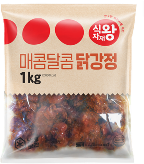 푸디스트 식자재왕 매콤달콤닭강정 동해식품, 4개, 1kg