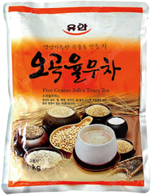 유안 오곡율무차 1kg 1개 자판기용 곡물차 국산차, 1개입