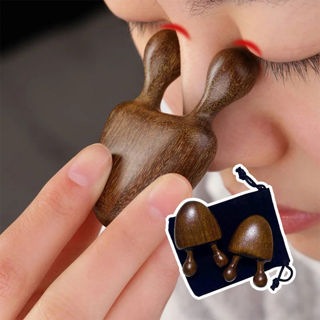 스토리팩토리 원목 괄사 1+1 세트 디톡 림프 페이스 전신 마사지 도구, 우드, 1개