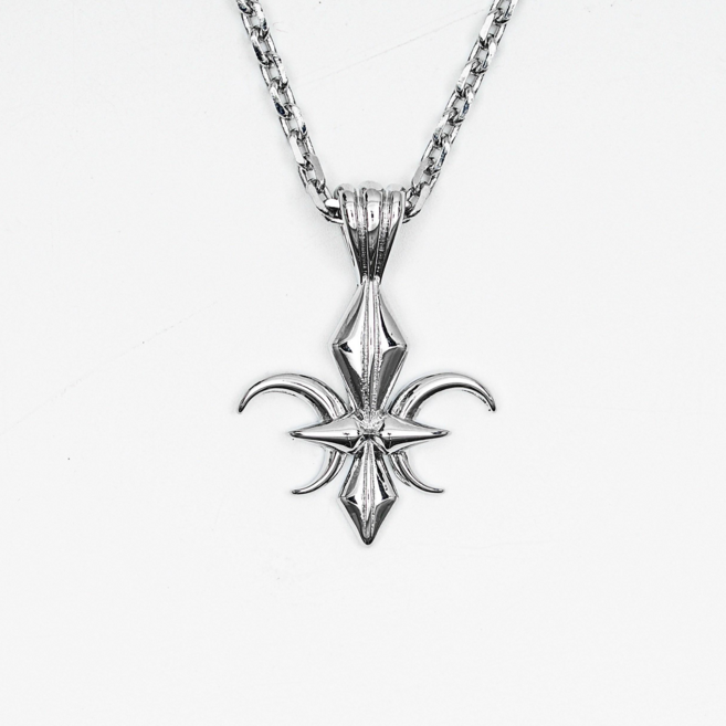 카미드 십자가 펜던트 대거 실버목걸이