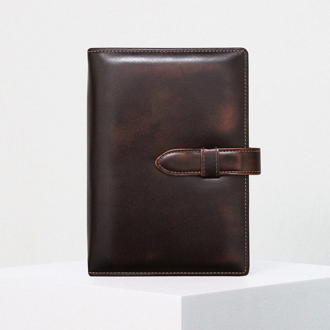 2026년 마뜨 이니셜각인 40절 아도방 소가죽 끼움형 만년 가죽 다이어리, (투톤브라운)D71516 내부/영문필기체 풀네임