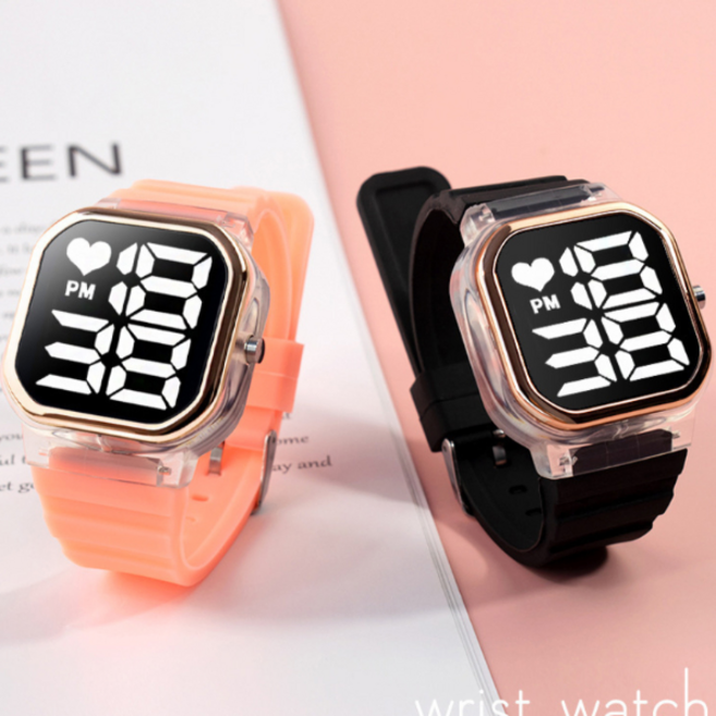 디지털 손목시계 큰숫자 빅스크린 초등 노인 실버 전자시계