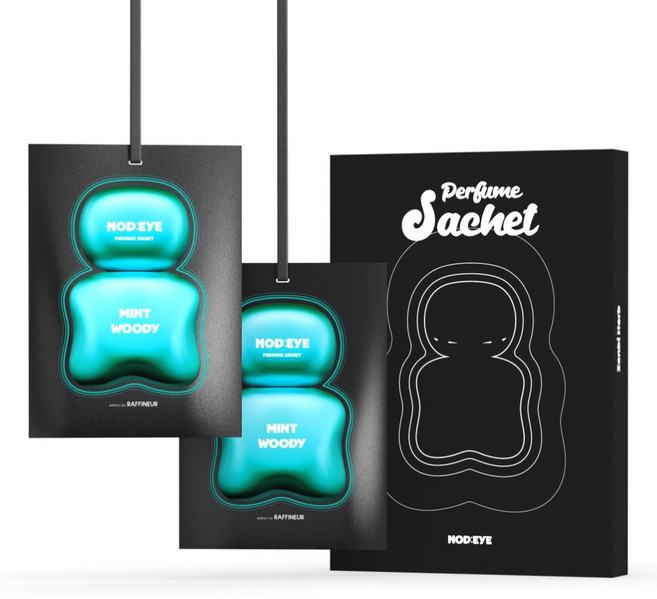 노드아이 퍼퓸 샤쉐 차량용 방향제 2P, 민트우디, 2개