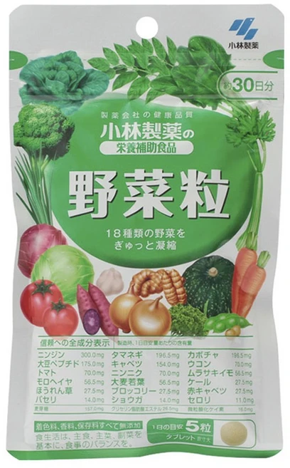 고바야시 영양 보조 식품 채소 분말 타블렛, 1개, 150정 - 쿠팡