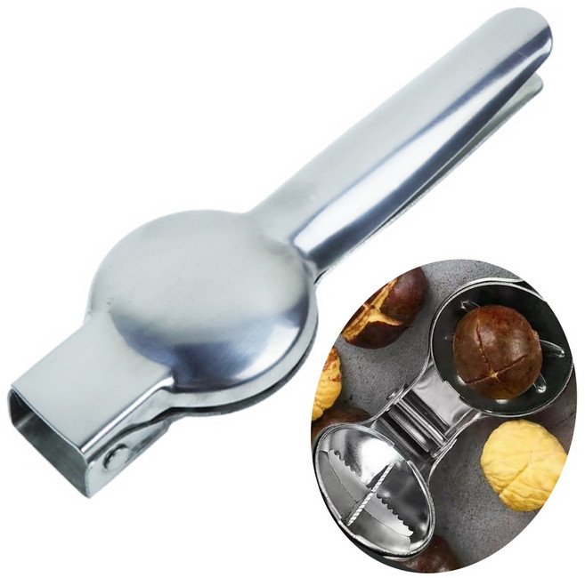 퐁퐁군 밤 칼집 내기 밤 십자칼 실버, 1개, ONE