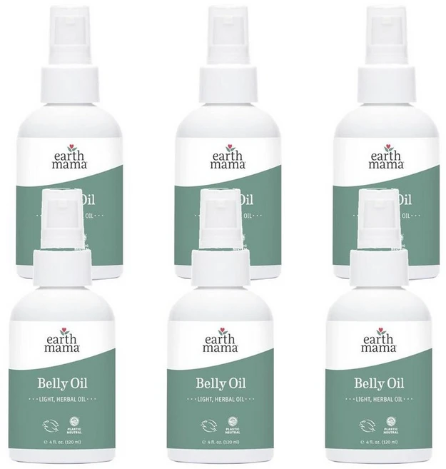 어스마마 벨리 오일 칼렌듈라 스킨 케어 모이스처라이저 오일 120ml, 6개 - 쿠팡