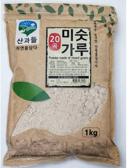 산과들 20곡미숫가루1kg, 1kg, 12개