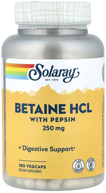 솔라레이 HCL 펩신 250mg 캡슐, 1개, 180정 - 쿠팡