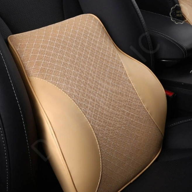 차 운전석 허리쿠션 등받이 등쿠션 자동차 요추 허리받침, 1개