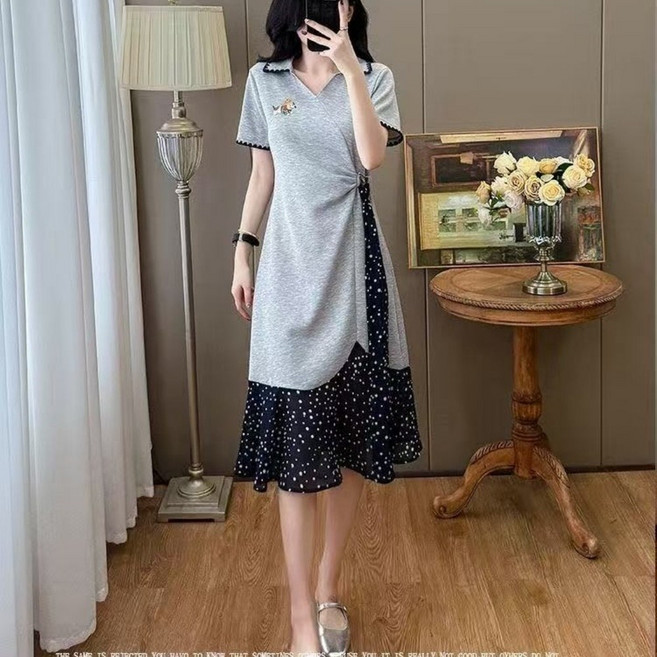 루스리더 여성 레이어드 프리미엄 롱 원피스 RZ13