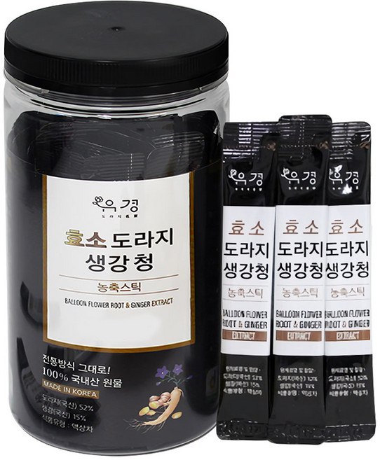 유경청 농축스틱 12ml 30포 효소 도라지 생강청, 1개