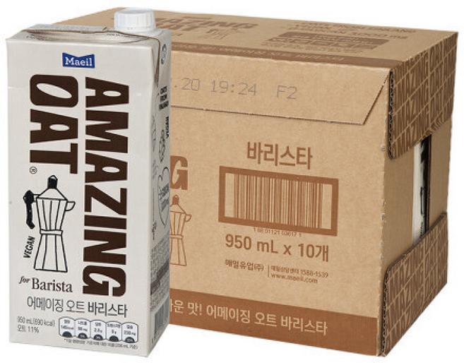 매일 어메이징 오트 바리스타, 950ml, 10세트