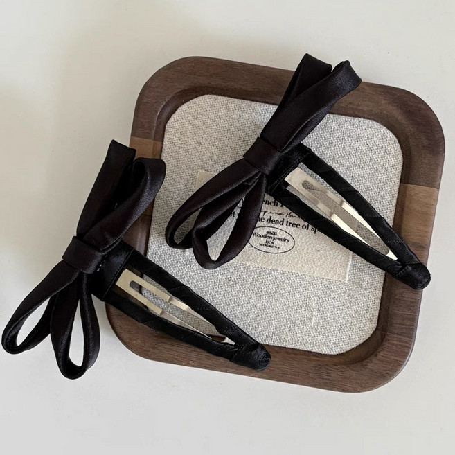 엑스비지 블랙 리본 BB 대왕똑딱핀1+1