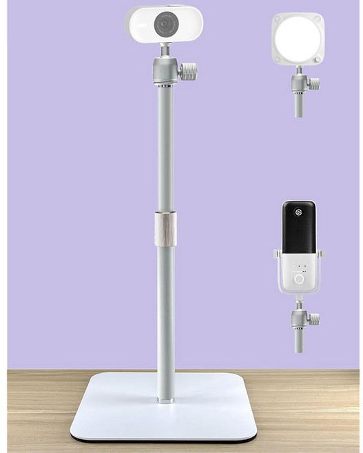 엘가토 페이스캠-네오 페이스캠 MK.2 웹캠/웨이브 3/웨이브 스탠드 화이트 라이트 홀더 네오/키 미니와 라이트 테이블탑 네오/키 라이트/키 삼각대 호환되는 DX/웨이브, 엘가토 페이스캠네오 페이스캠 MK.2 웹캠웨이브 3웨이, 1개