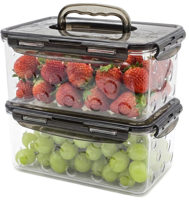 에이엘에스 비스프리 트라이탄 밀폐용기 김치통, 2개, 2.5L