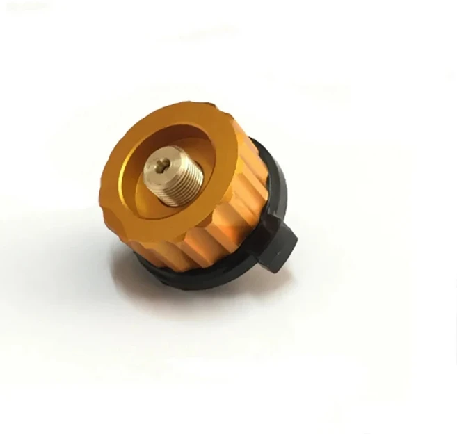 연결기 자동 차단 가스 카트리지 탱크 실린더 어댑터 야외 캠핑 하이킹 스토브 버너 분리형 화로 변환기, 01 1Pcs, 1개