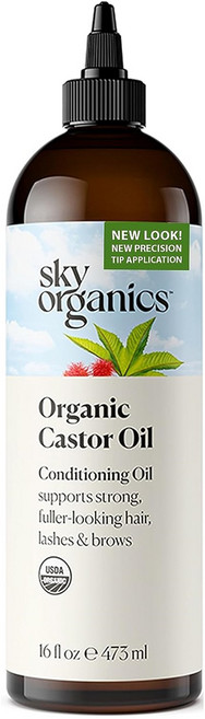 Sky Organics 유기농 캐스터오일 피마자유 냉압착 Castor Oil USDA 473ml, 1개