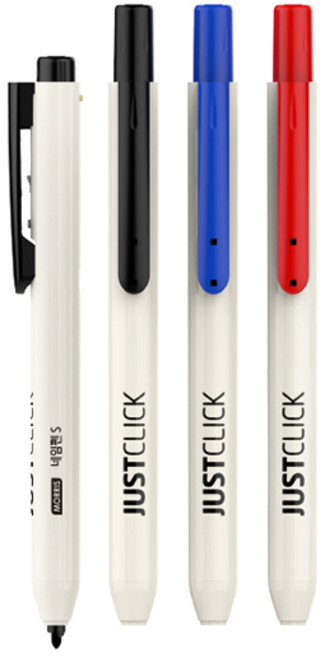 모리스 저스트클릭 네임펜S 흑색, 2개