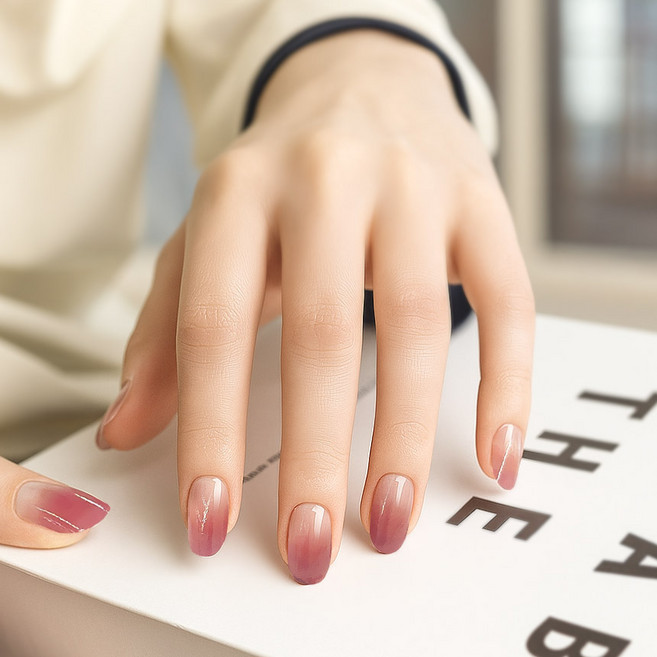 엘씨네일 투명 시럽 네일스티커, 2개, 시럽네일스티커 232. 쉬폰그레이프119