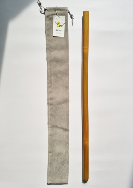 올라솔라 뱀부스틱 뱀부테라피 스틱 대나무 마사지 봉, 더긴뱀부(60cm), 1개, 혼합색상