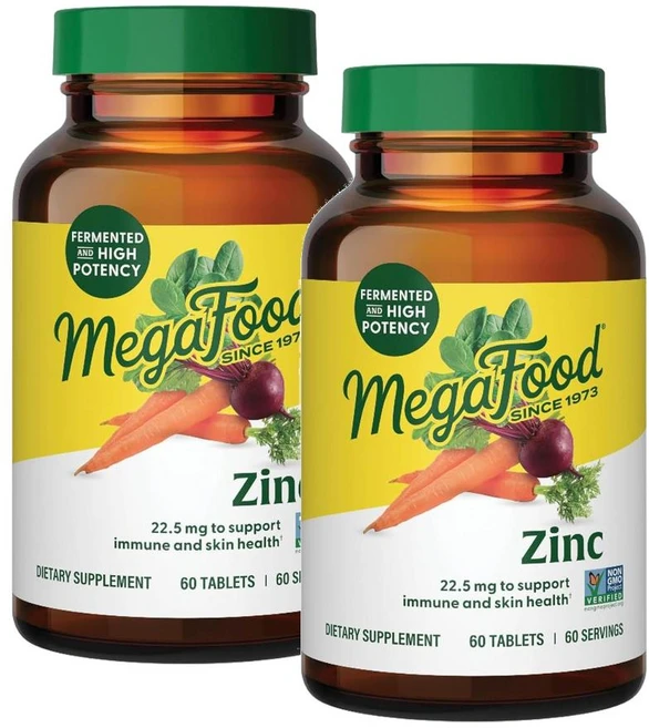 메가푸드 징크 아연 MegaFood Zinc, 60정, 2개 - 쿠팡