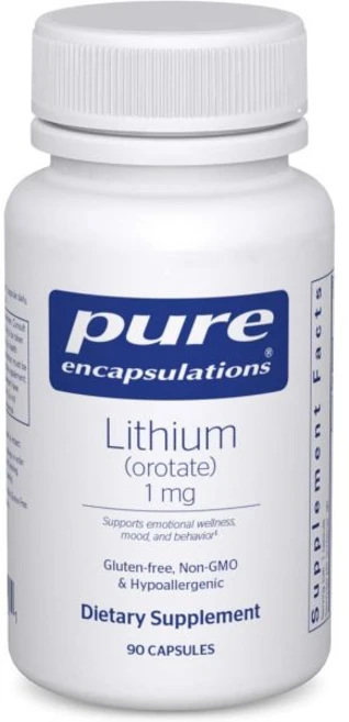 퓨어 인캡슐레이션스 리튬(오로레이트) 1mg | 차분함과 행동 90캡슐, 퓨어 인캡슐레이션스 리튬(오로레이트) 1mg | 차분함, 1개 - 쿠팡