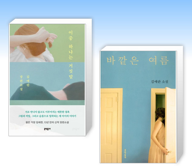 (김애란) 이중 하나는 거짓말 + 바깥은 여름 (전2권)