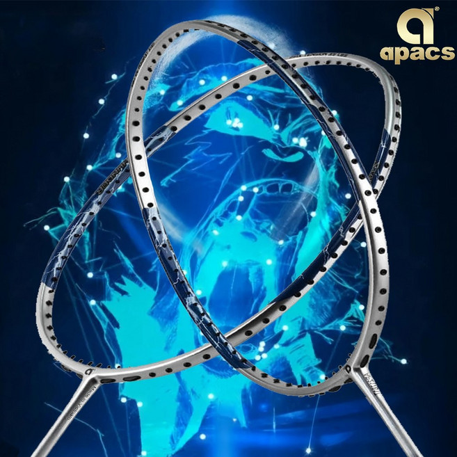 아펙스 나노퓨전스피드727 배드민턴라켓 가벼운 선수용 올라운드형 배드민턴채 스트링 줄포함, 1개