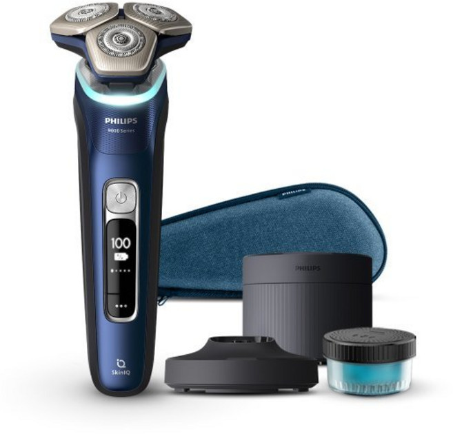 필립스 SkinIQ 9000 시리즈 스페이스 그레이드 에디션 전기면도기, S9980/54, 아드리아틱블루