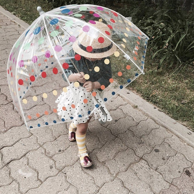 兒童雨傘 兒童透明雨傘 兒童拼接雨傘