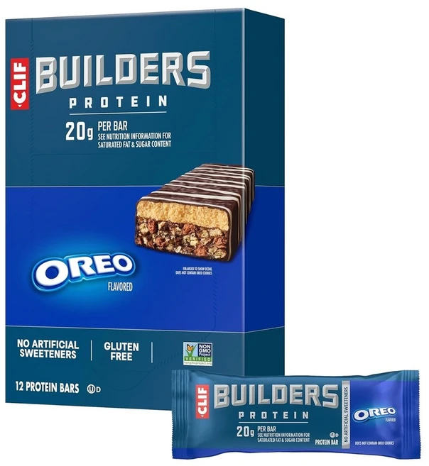 클리프 빌더스 프로틴바 단백질 오레오 68g 12개 - 쿠팡