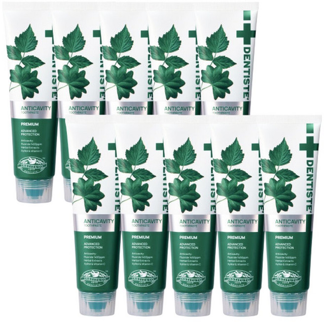 덴티스테 안티캐비티 치약, 100g, 10개