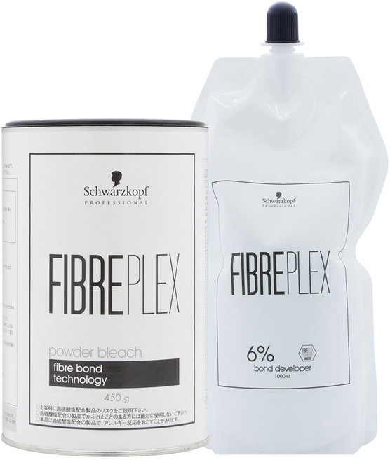슈바츠코프 파이버플렉스 탈색약 450g + 정품 산화제 1000ml, 본드플렉스 산화제 6% 1000ml, 1개