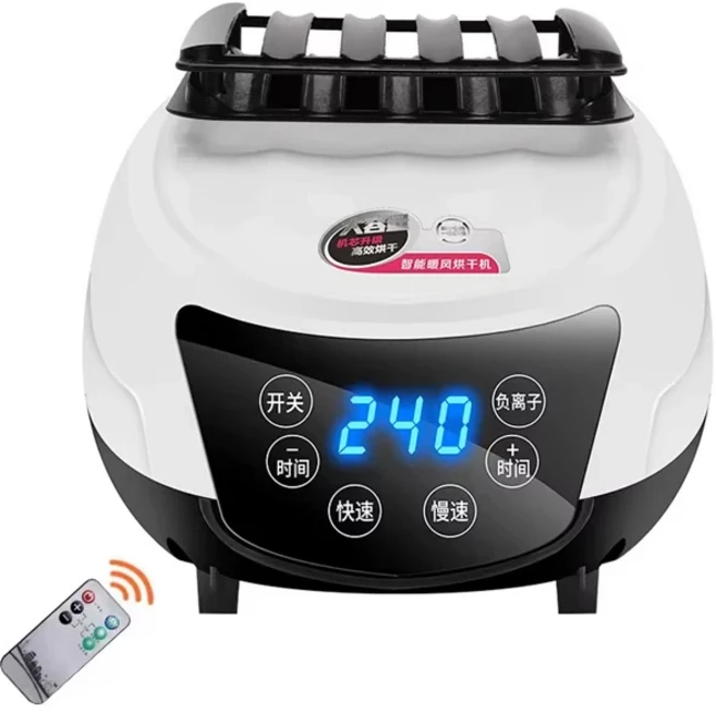 1500W 휴대용 음이온 전기 의류 건조기 건조 의류 신발 히터 건조기 따뜻한 공기 리모컨, 01 Remote control, 1