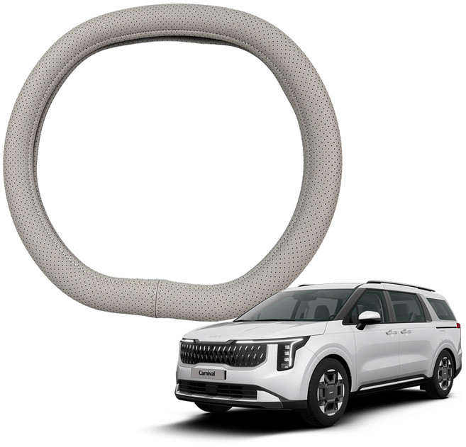 딜온 프리미엄 자국걱정 없는 국내생산 더블 D컷 핸들커버, 타공라인, 25년 카니발 미스트그레이