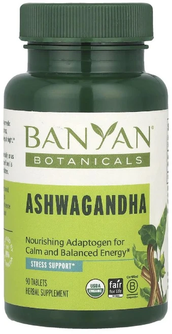 반얀보타니컬즈 아슈와간다 Ashwagandha 90정, Banyan Botanicals, 아슈와간다, 90정, 1개 - 쿠팡