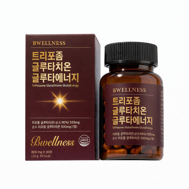 비웰니스 리포좀 글루타치온 1정당 순수함량 500mg 글루타에너지, 1개, 30정