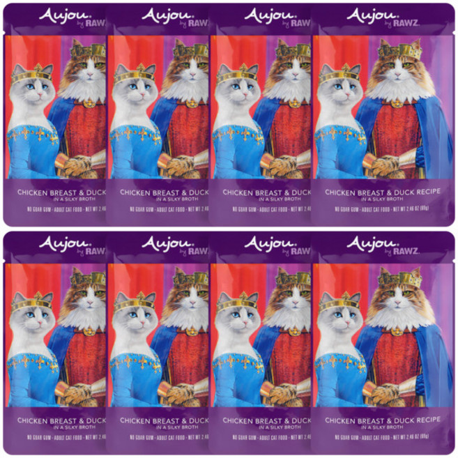 로우즈 오쥬바이 고양이 습식사료 주식 파우치, 8개, 오쥬 바이 치킨가슴살 오리 69g, 69g