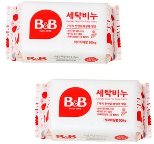 세제 비앤비 뉴) 세탁비누/아카시아/카모마일, 아카시아, 200g, 1