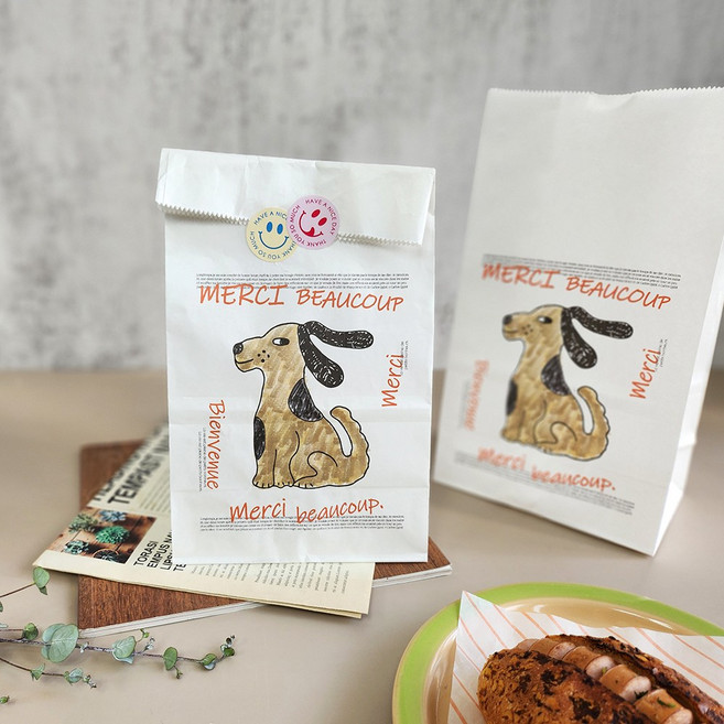 서흥이앤팩 크리스마스 디자인 예쁜 종이 각대봉투, 50개, 메르시독