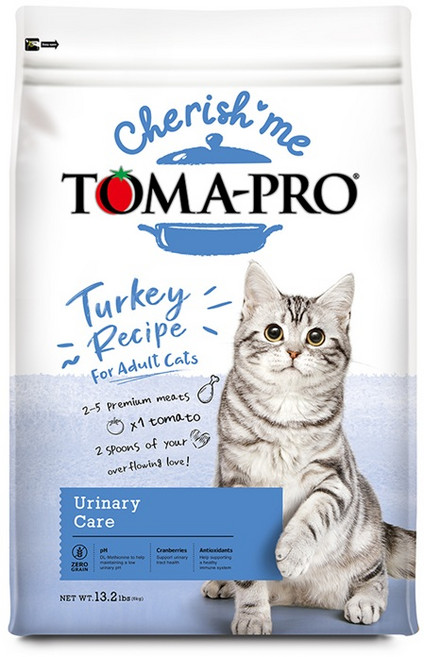 TOMA-PRO 成貓火雞配方泌尿保健貓乾糧, 13.2 lbs(6kg), 1個, Turkey Meat, Pea, Dried Pea, Oat