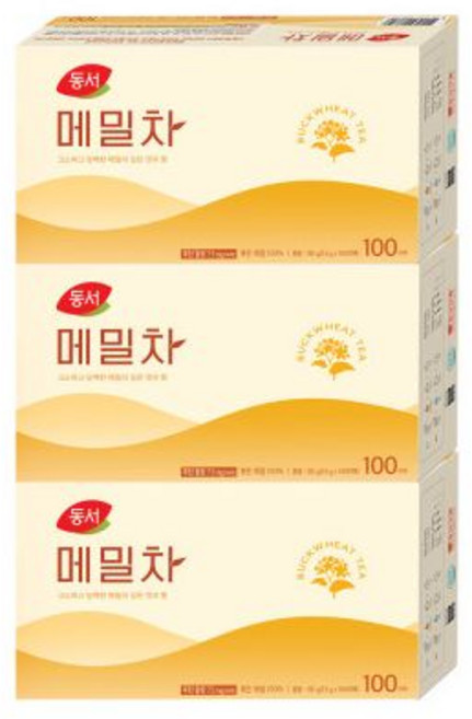 메밀차 100Tx3 총300T/녹차/둥글레차, 100, 1.5g