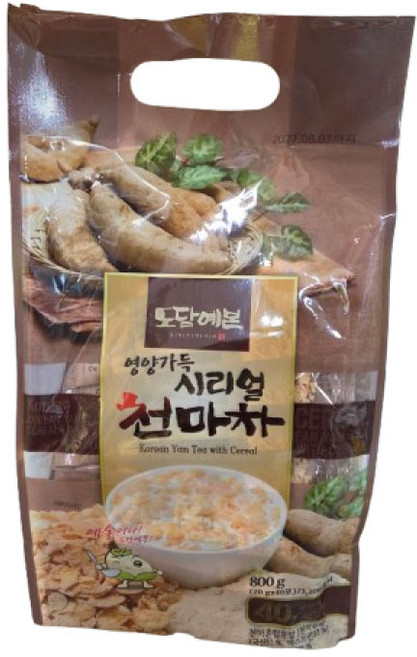 담울 천마차 식사대용 간편식 콘푸레이크 시리얼, 10개, 40개입, 20g